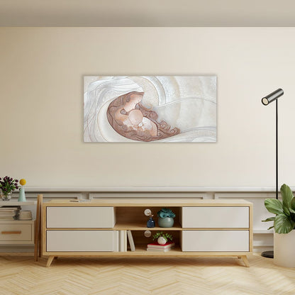 Quadro “Bacio” 100x50 cm Neutro - CASA CHIC