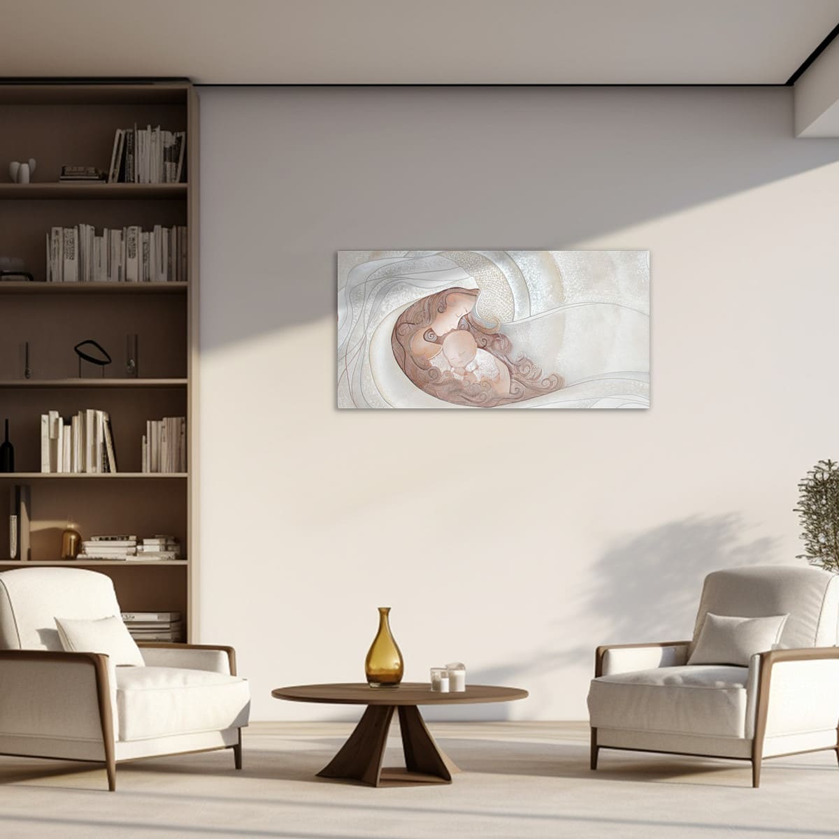 Quadro “Bacio” 100x50 cm Neutro - CASA CHIC