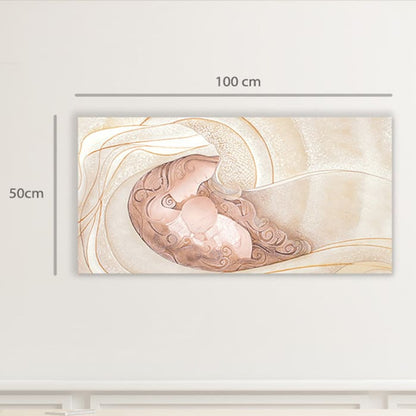 Quadro “Bacio” 100x50 cm Gold - CASA CHIC