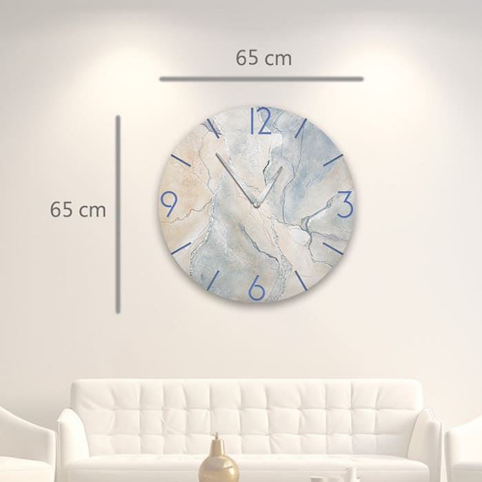 Orologio “Tempo che Crea” Ø65 cm Argento - CASA CHIC